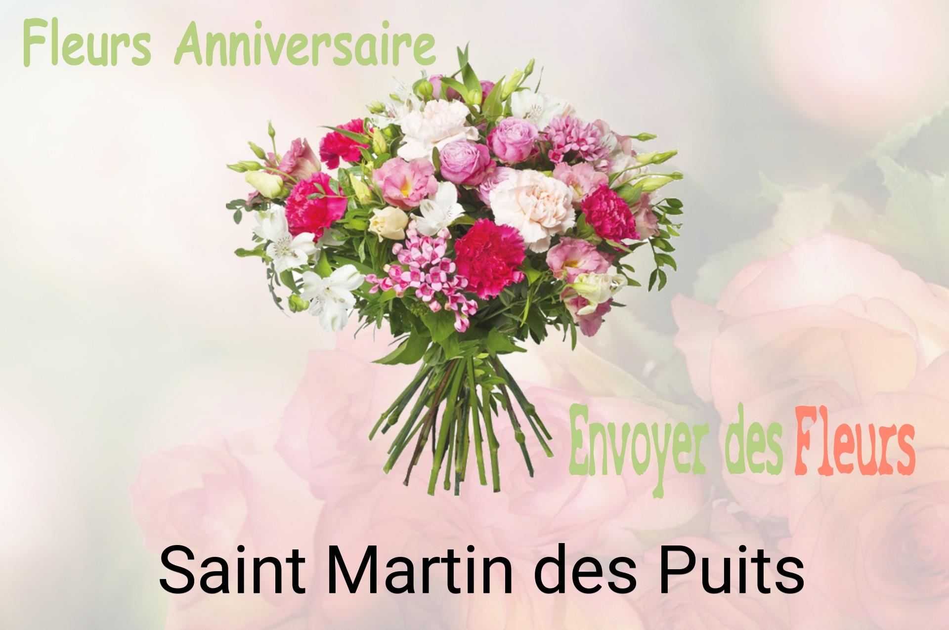 Bouquet de fleurs d’anniversaire livré à Saint-Martin-des-Puits