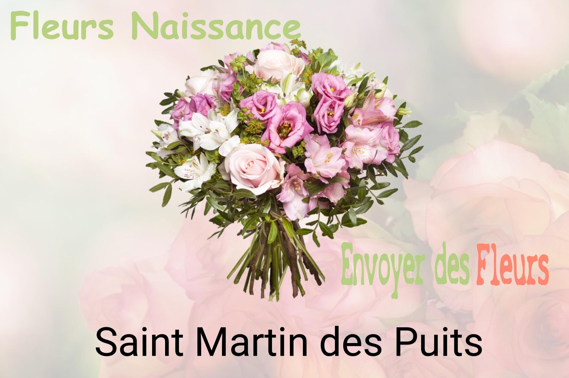 Bouquet de fleurs de naissance livré à Saint-Martin-des-Puits